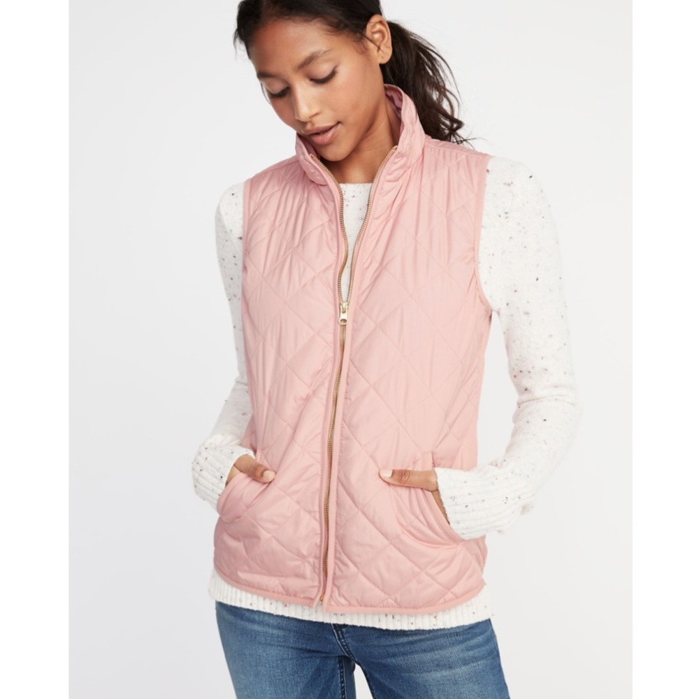 Quilted Blush Pink Vest